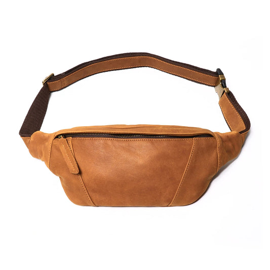 Diego – Sacoche Banane Homme Cuir Véritable Souple et Légère