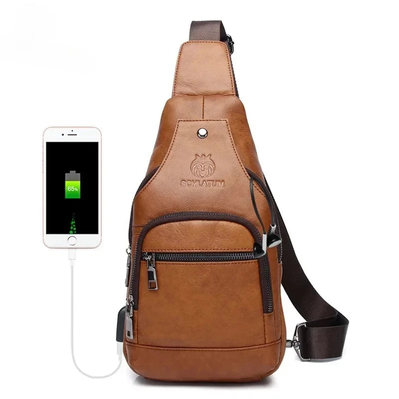 Tiziano – Sacoche Bandoulière Homme Connectée et Spacieuse