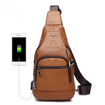 Tiziano – Sacoche Bandoulière Homme Connectée et Spacieuse