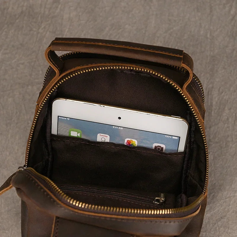 Gennaro – Sacoche Bandoulière Homme Pratique pour Plus d’Autonomie