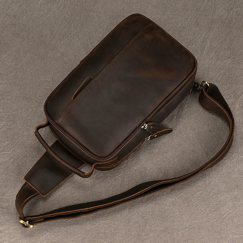 Gennaro – Sacoche Bandoulière Homme Pratique pour Plus d’Autonomie