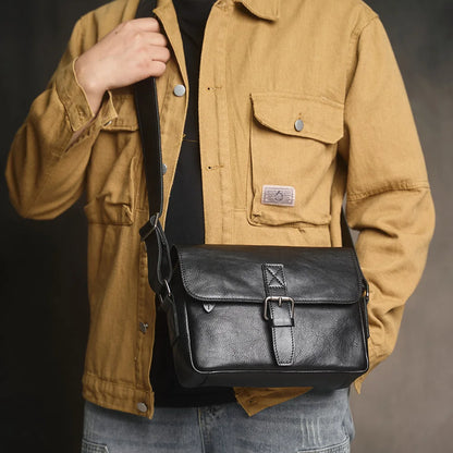 Andréa – Sacoche Bandoulière Homme Cuir Naturel Robuste et Élégant