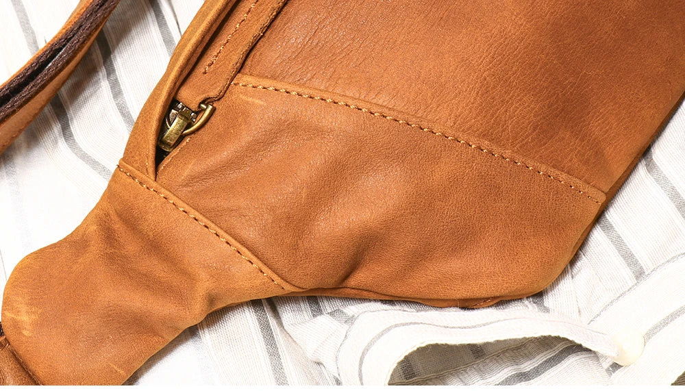 Diego – Sacoche Banane Homme Cuir Véritable Souple et Légère