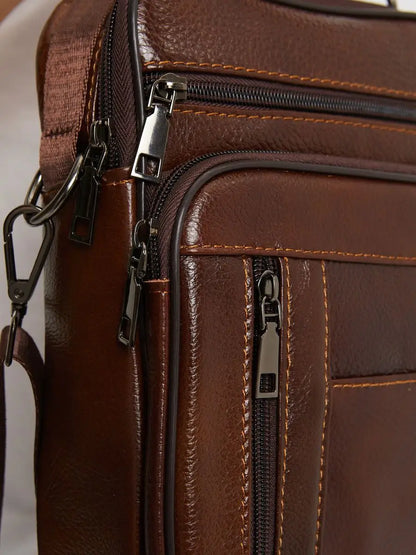 Salvo – Sacoche Homme Luxe en Cuir Véritable & Élégance Décontractée
