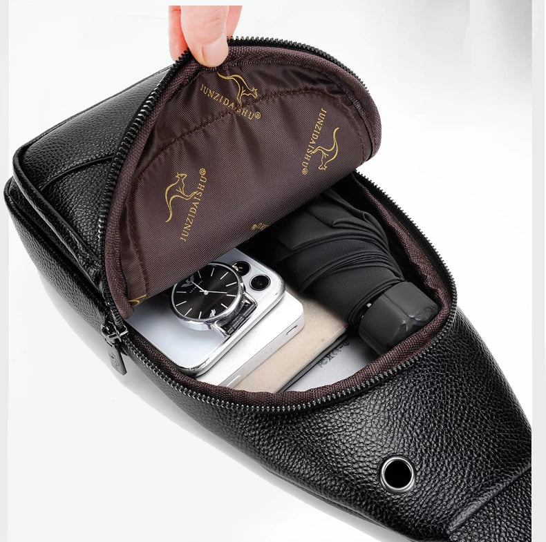 Davide – Sacoche Bandoulière Homme pour Voyage et Quotidien