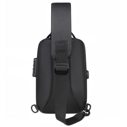 Urbano – Sacoche Bandoulière Antivol avec Verrou à Code & Port USB, Sécurité