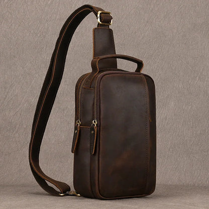 Gennaro – Sacoche Bandoulière Homme Pratique pour Plus d’Autonomie