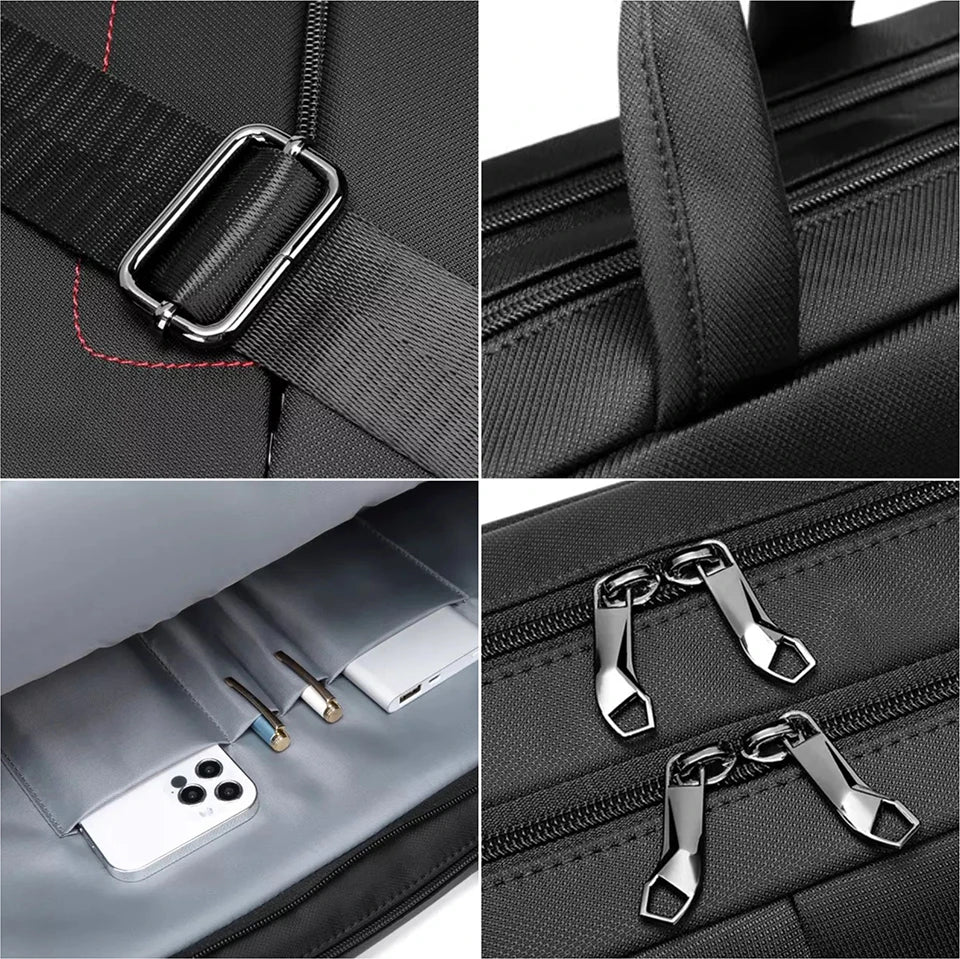 Gaddo – Sacoche Ordinateur Homme Business Étanche et Grande Capacité