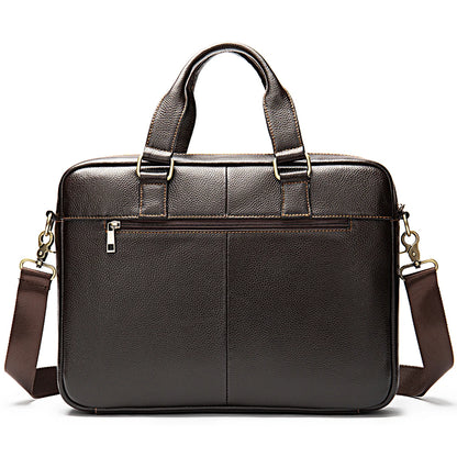 Sebastiano – Sacoche Ordinateur Homme en Cuir Véritable Élégante et Professionnel