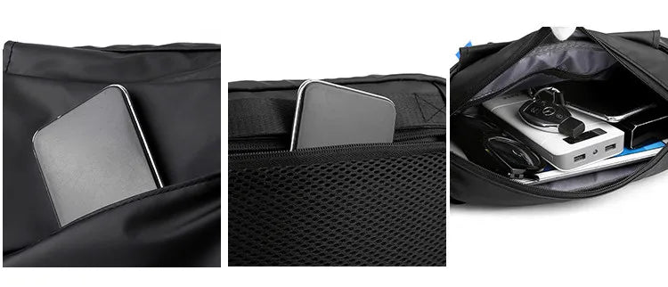 Ruggero – Sacoche Bandoulière Homme Grande Capacité pour Sport et Voyage