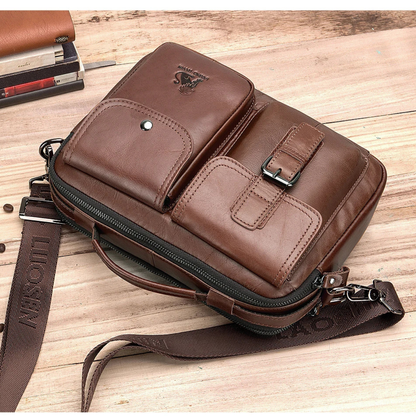 Ettore – Sacoche Homme Luxe en Cuir Véritable & Élégance Professionnelle