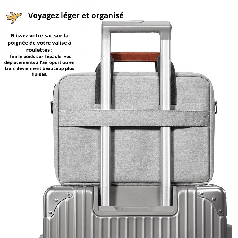 Mattéo – Sacoche Ordinateur Homme en Polyester Business