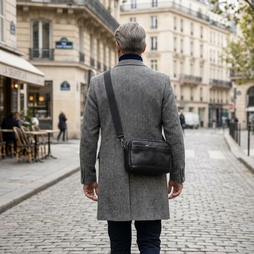 Bruno – Sacoche Homme Cuir Format Horizontal⁠