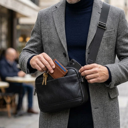 Bruno – Sacoche Homme Cuir Format Horizontal⁠