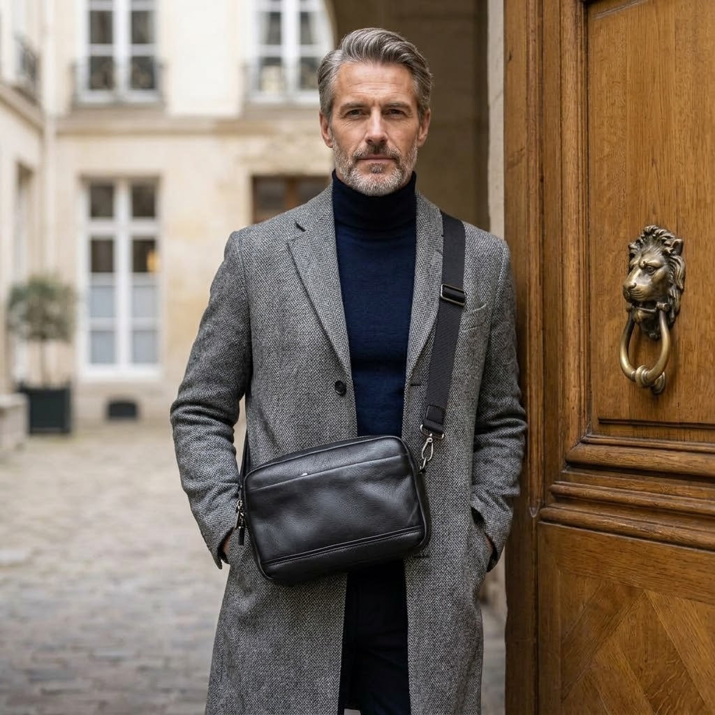 Bruno – Sacoche Homme Cuir Format Horizontal⁠
