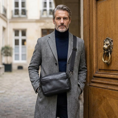 Bruno – Sacoche Homme Cuir Format Horizontal⁠