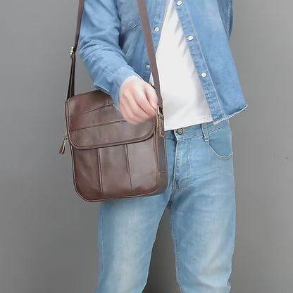 Tomaso – Sacoche Homme Luxe en Cuir Véritable & Élégance Intemporelle