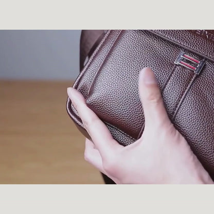 Sante – Sacoche Bandoulière  Homme en Cuir Imperméable, Élégance & Grande Capacité