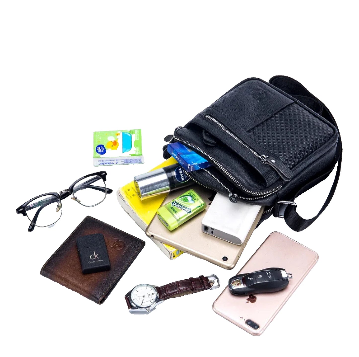 Edoardo – Sacoche Homme Cuir Élégante et Spacieuse