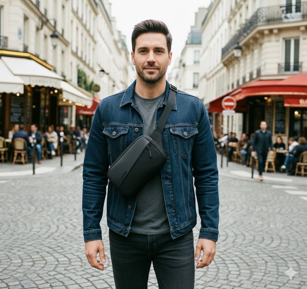 Maldini – Sacoche Banane Homme Pratique et Élégante pour Hommes Actifs