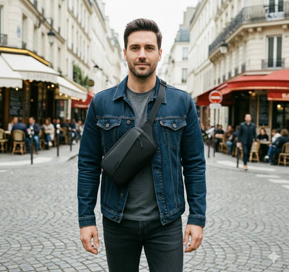 Maldini – Sacoche Banane Homme Pratique et Élégante pour Hommes Actifs